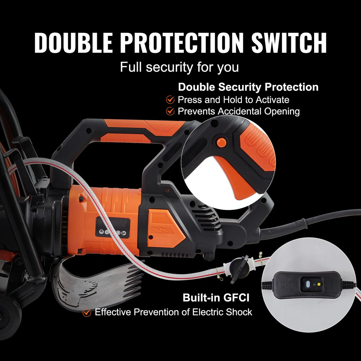 16'' Electric Concrete Saw Wet/Dry Cutter with Water Pump and Blade Z54511