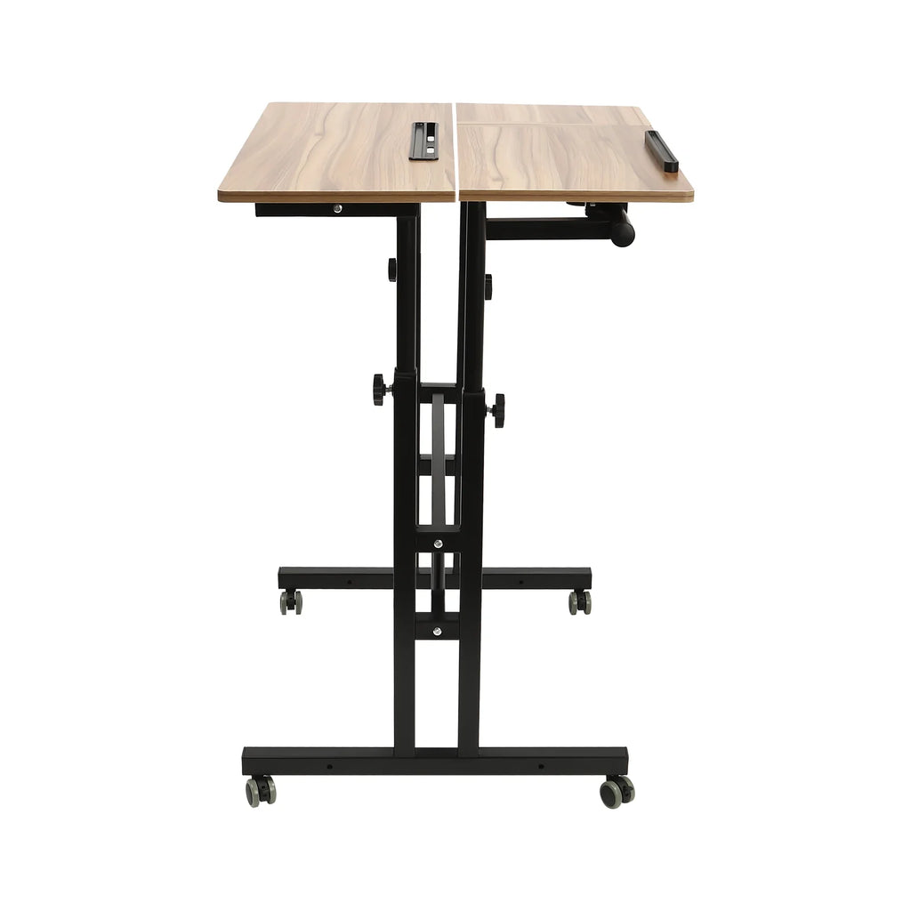 Mobile Stand Up Desk with Wheels W568