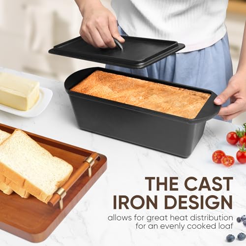 Cast Iron Nonstick Bread Pan with Lid 13x5 Inch C766