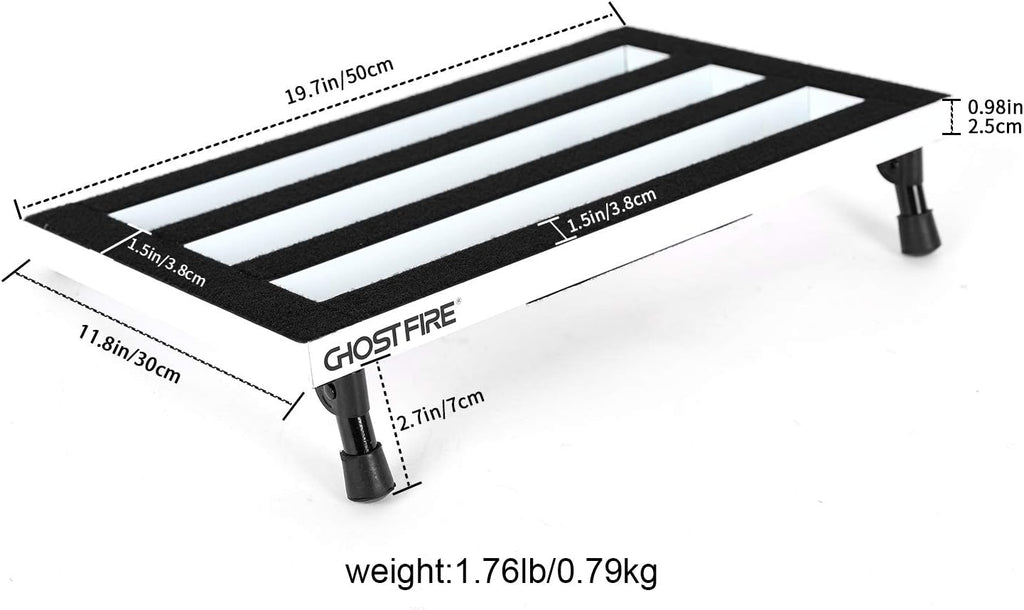 Aluminum Alloy Guitar Pedal Board with Carry Case O201