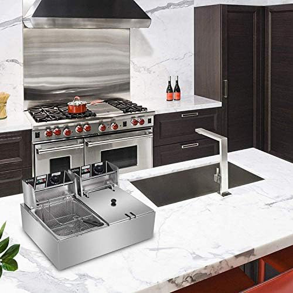 12L Electric Dual Deep Fryer K85829