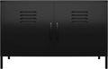 White 2 Door Metal Accent Cabinet Z2262