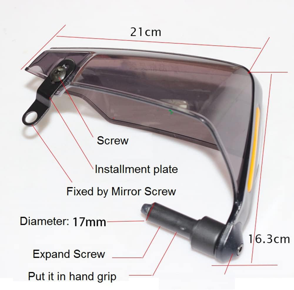 Motorcycle Hand Guard Windproof Protector for 22mm Handlebar U511346