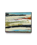 Tan Framed Canvas Art Block Z861035