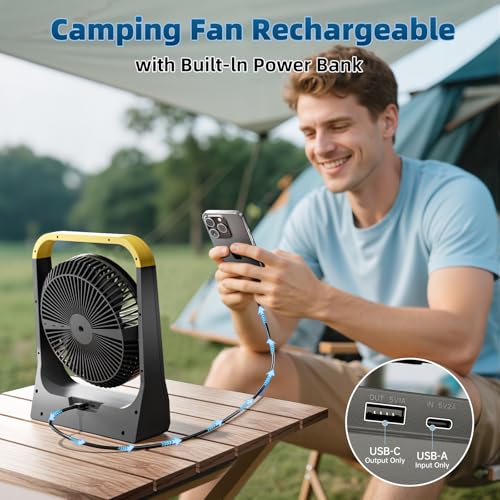 Battery Powered Operated Portable Fan Rechargeable 20800mAh Z5623