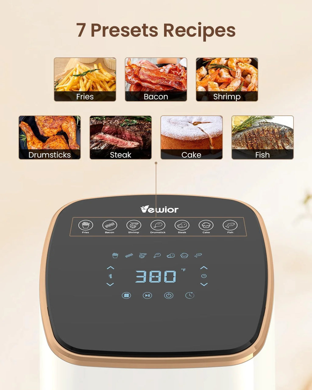 5.3Qt Air Fryer with Viewing Window G6601
