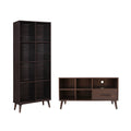 2 Piece TV Stand and Bookcase Set T848358