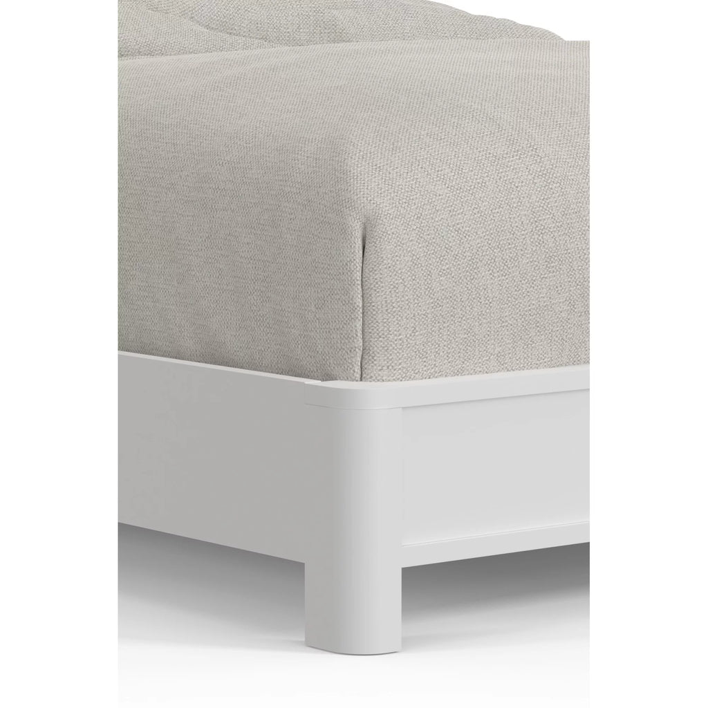 White Full Panel Bed H2623