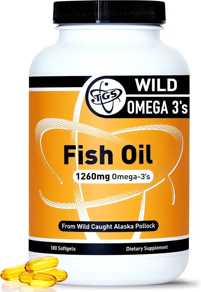 Omega 3 Fish Oil Supplement 1260mg 180 Capsules O575871