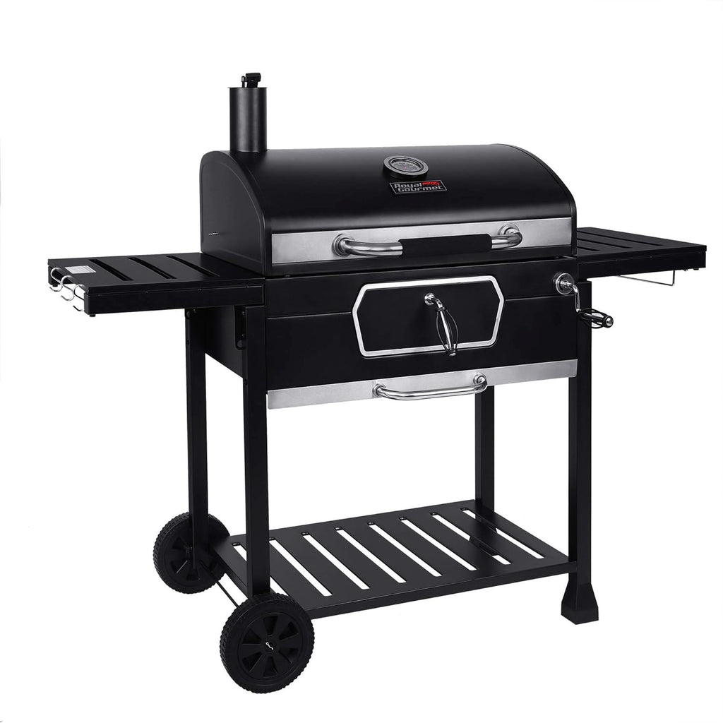 30-Inch Charcoal Grill BBQ Smoker Black Z6401