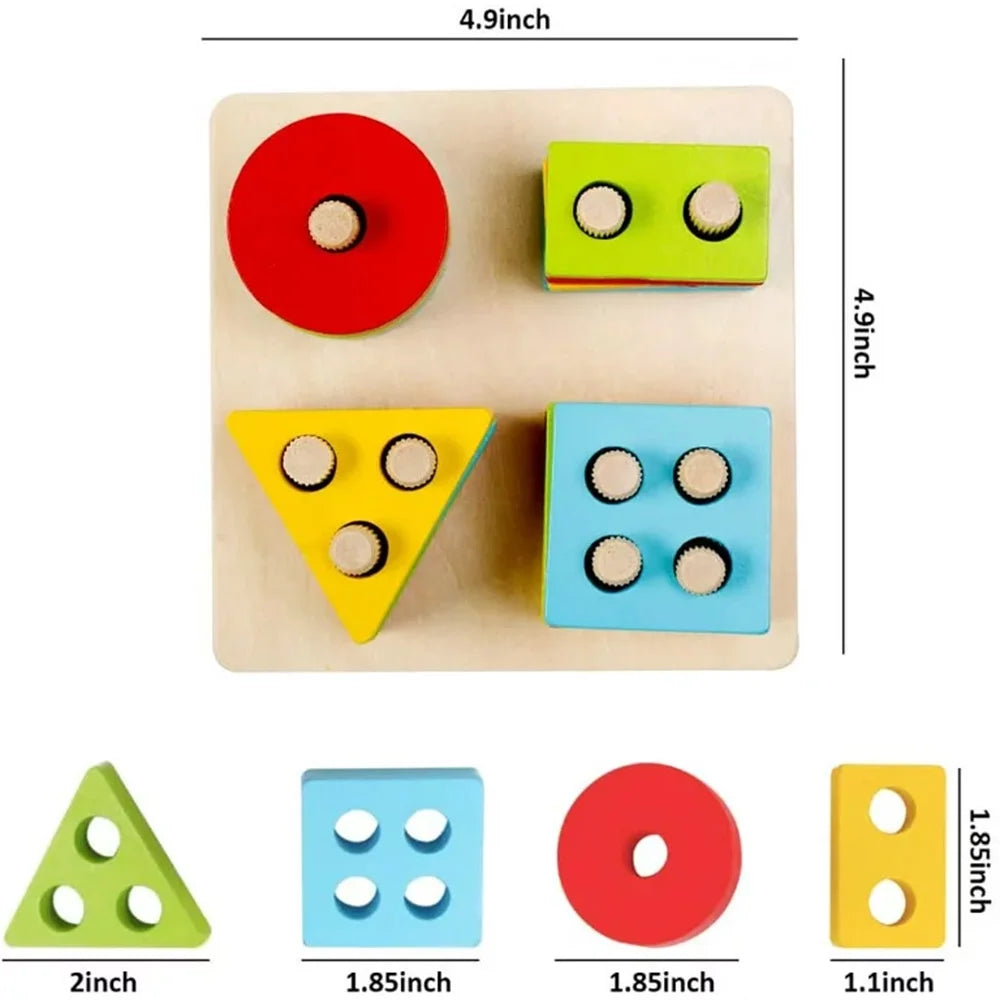 Wooden Educational Shape Sorter Puzzles Z608958
