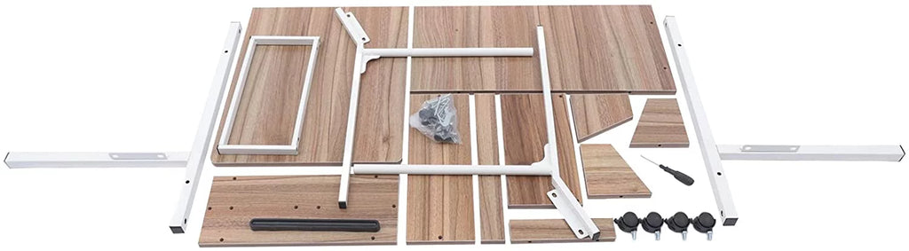 Adjustable Side End Table with Wheels Z5041