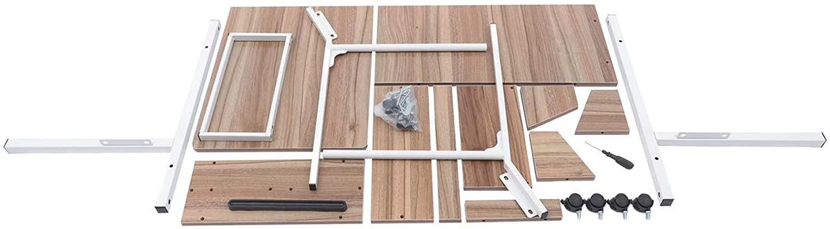 Adjustable Side End Table with Wheels Z5041