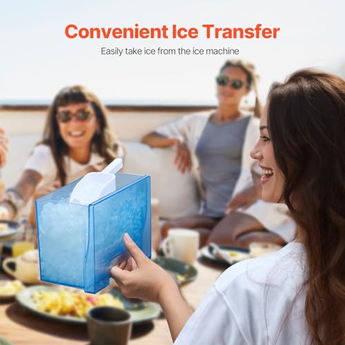 33lbs/24H Pebble Ice Maker with Ice Scoop & Drip Tray C178