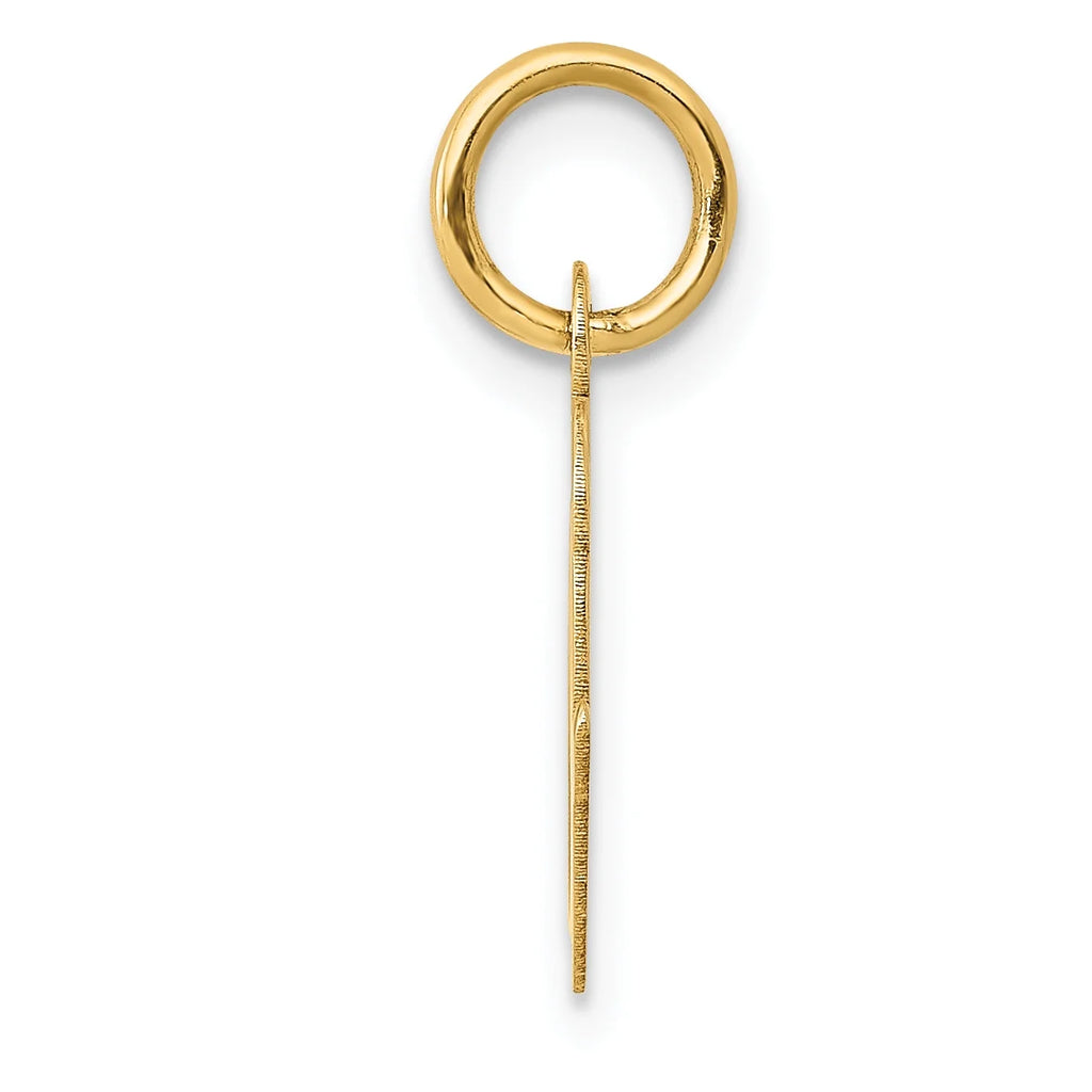14K Yellow Gold Initial Pendant Charm W20910