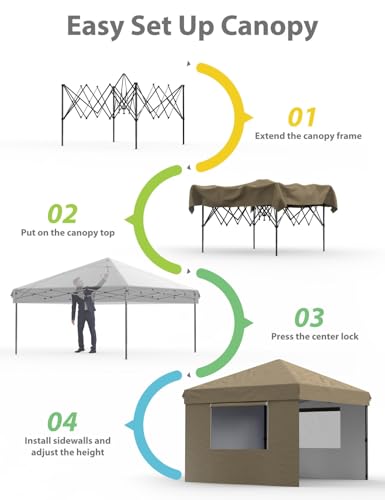 Black Pop Up Canopy with Portable Roller Bag B11896