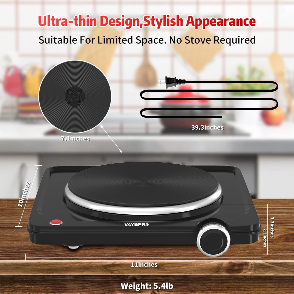 1800W Portable Double Electric Hot Plate T753