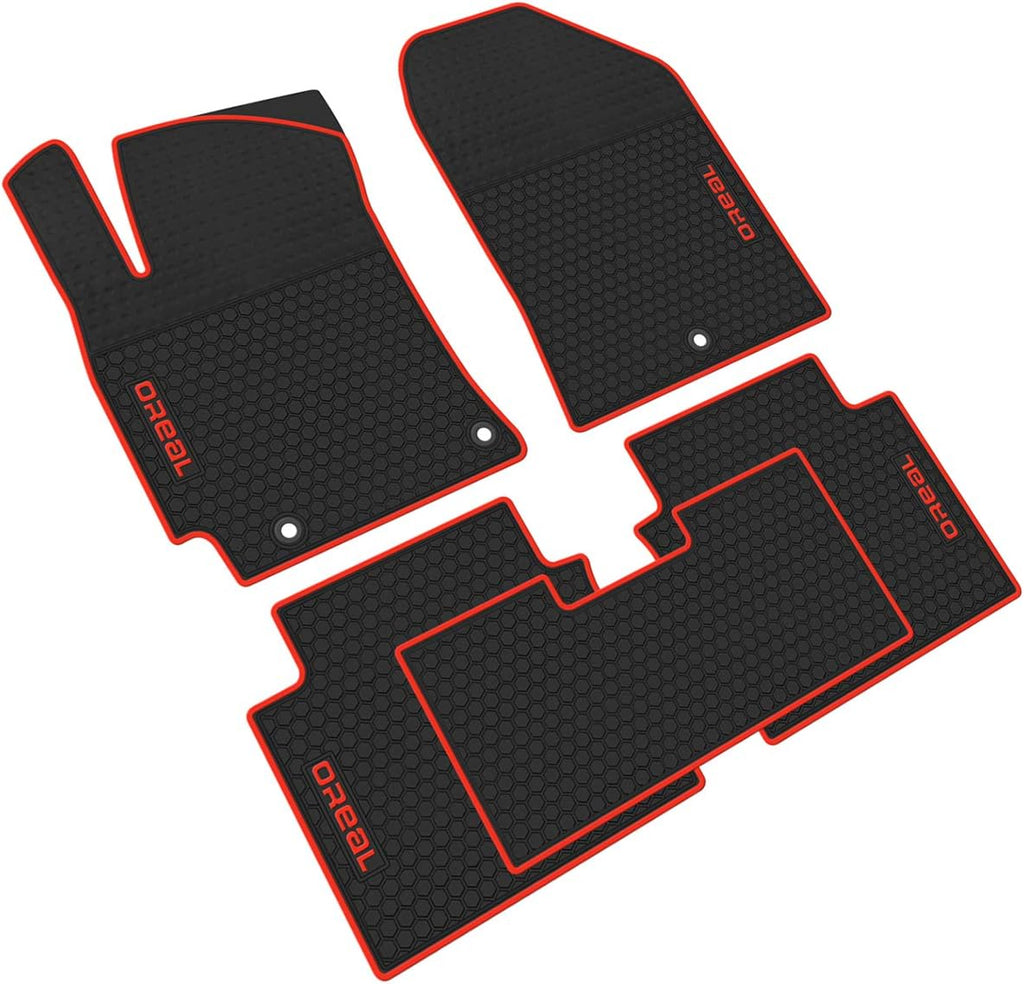 All Weather Floor Liners Heavy Duty Rubber Car Mats Full Black M195