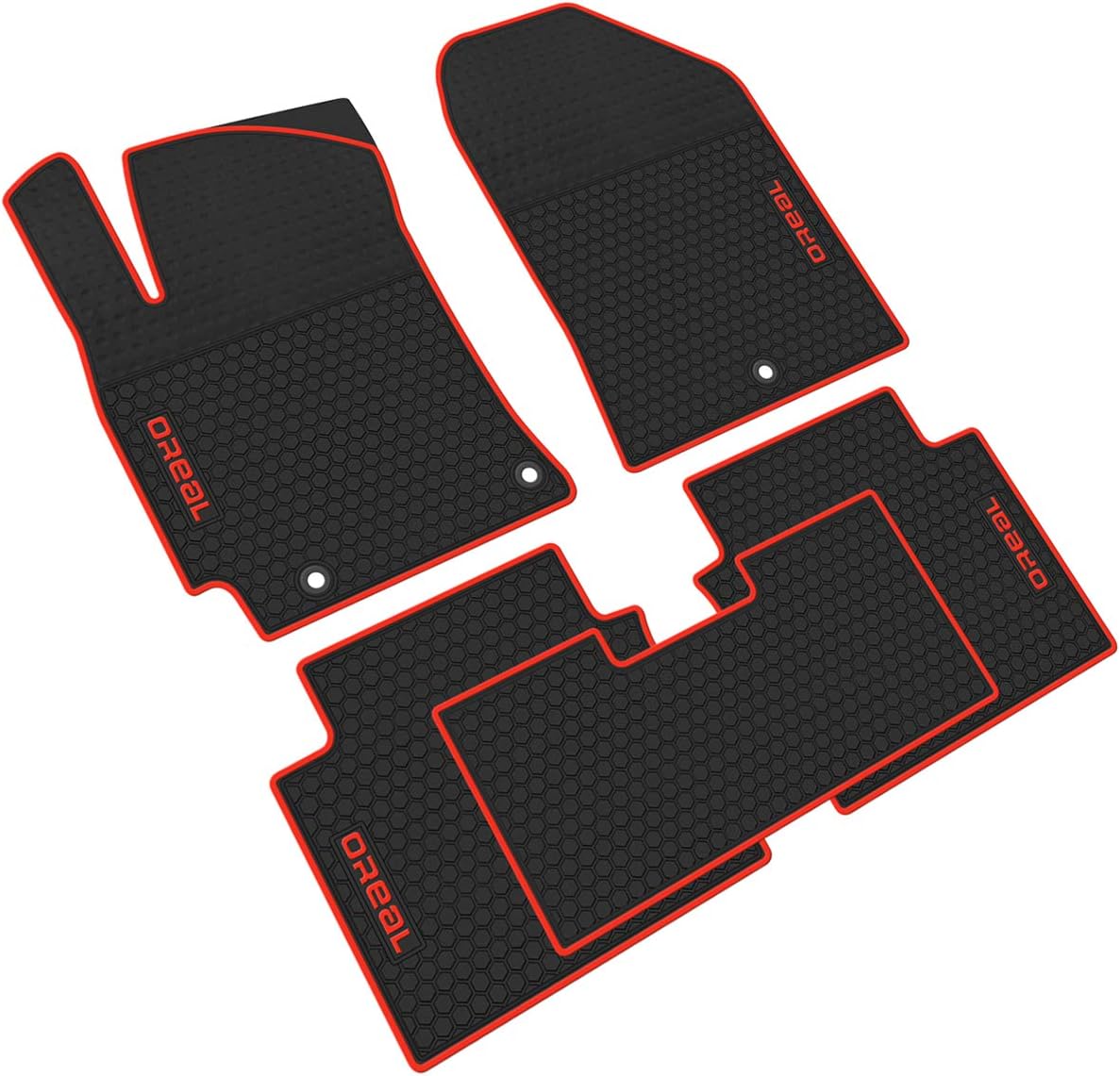 All Weather Floor Liners Heavy Duty Rubber Car Mats Full Black M195