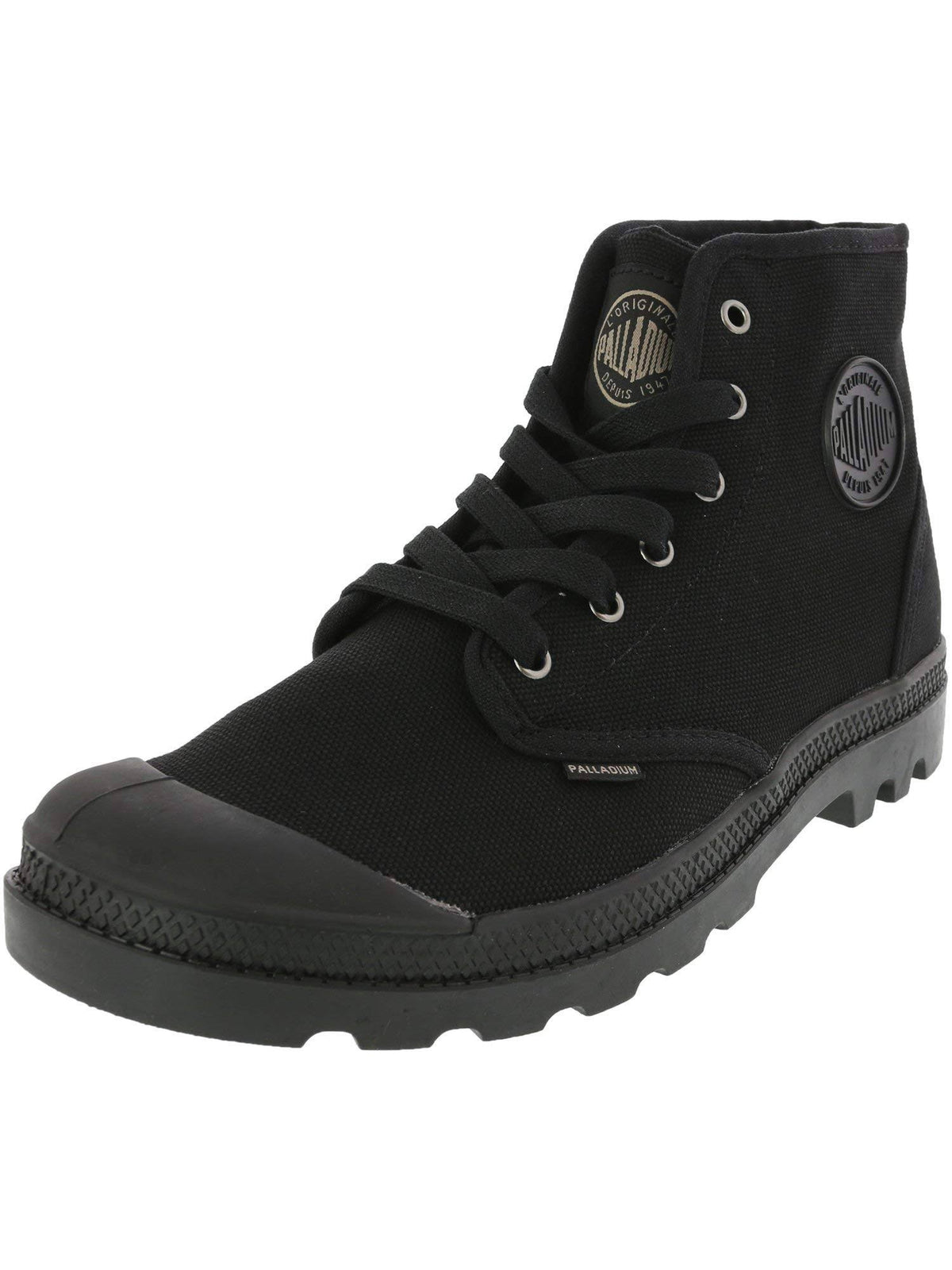 Black Canvas Boots W24225