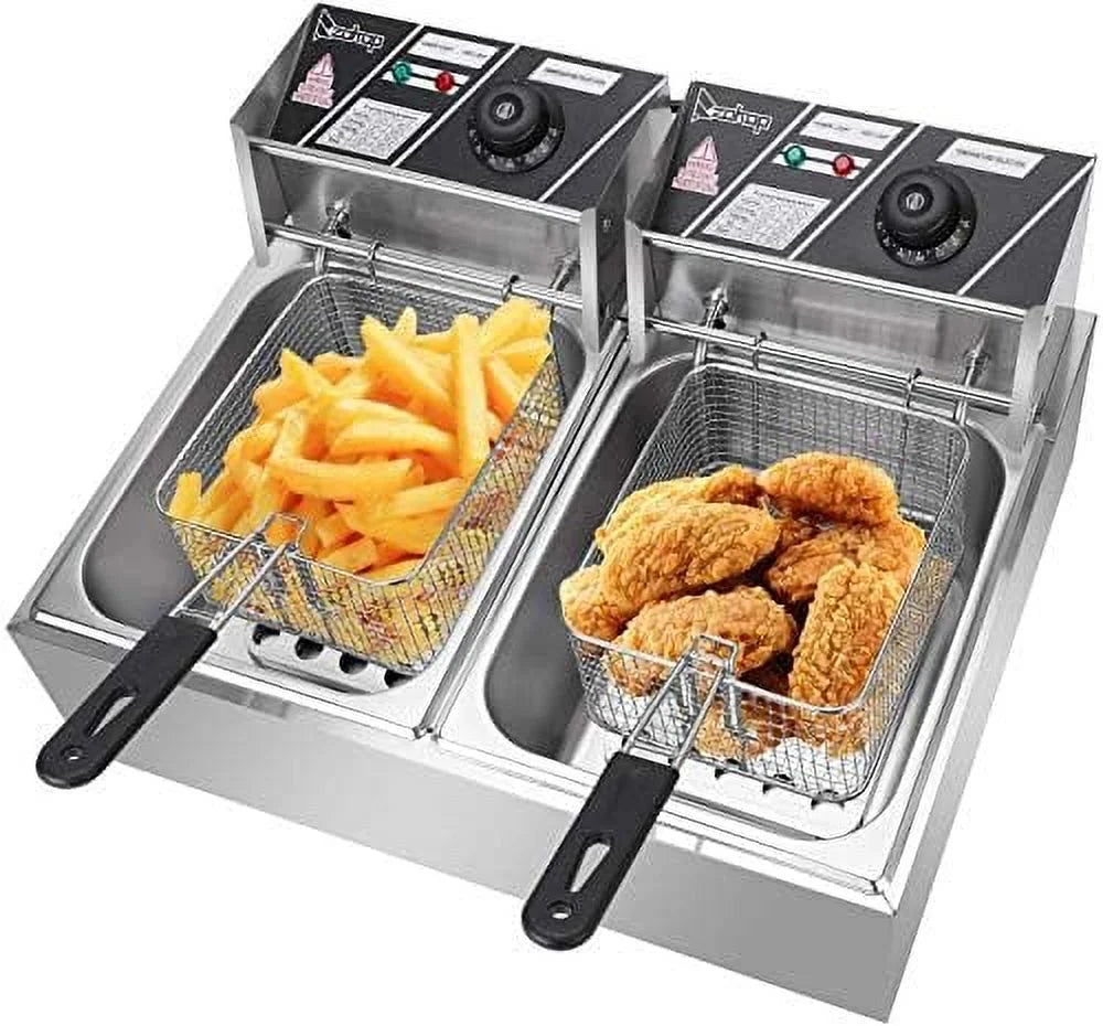 12L Electric Dual Deep Fryer K85829