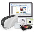 ID Card Printer Bundle with USB Camera, Color Ribbon, and PVC Cards L96541