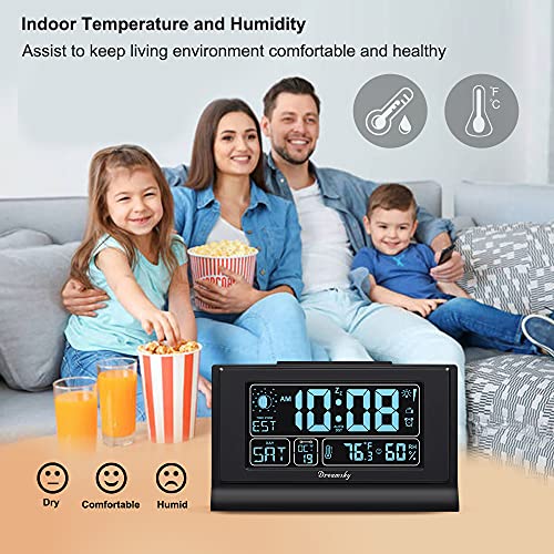 Auto Set Digital Alarm Clock with 5 Inch Large Display H4756