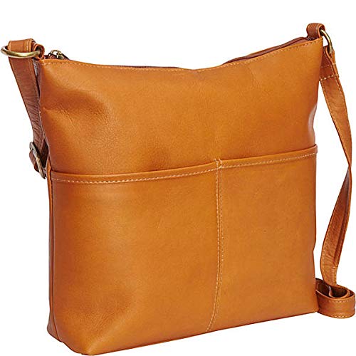 Full-Grain Leather Shoulder Bag with Adjustable Strap Z83843
