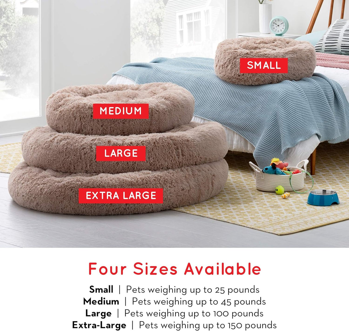 Plush Dog and Cat Bed T954005