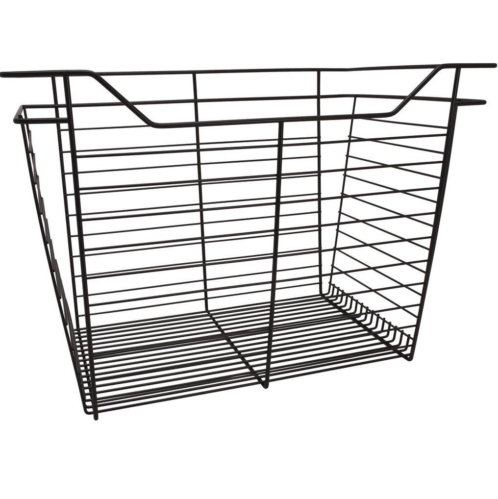 Dark Oil-Rubbed Bronze Powder-Coated Wire Basket S5941
