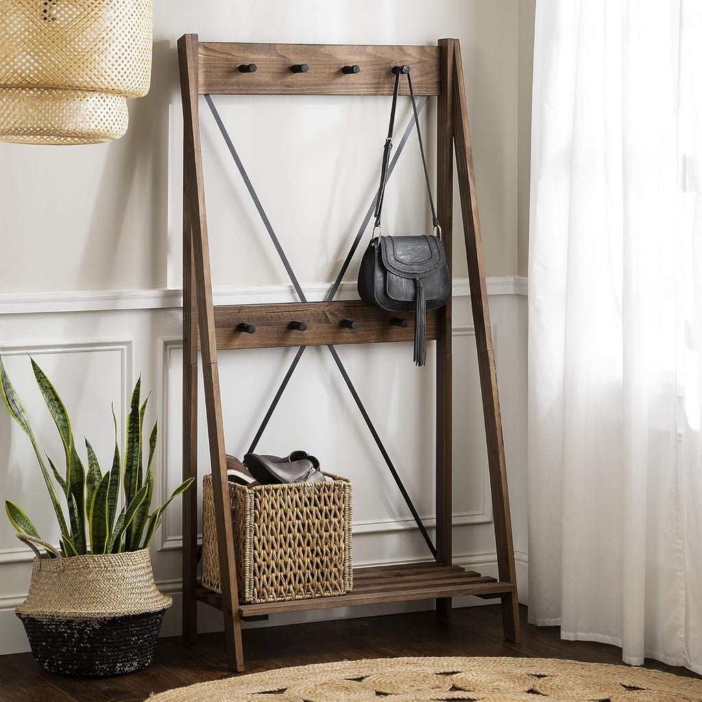 Grey 4 Shelves Wood Bookcase Y296240