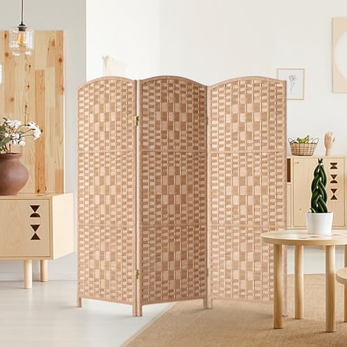 3 Panel Dark Mocha Folding Privacy Screen W113392