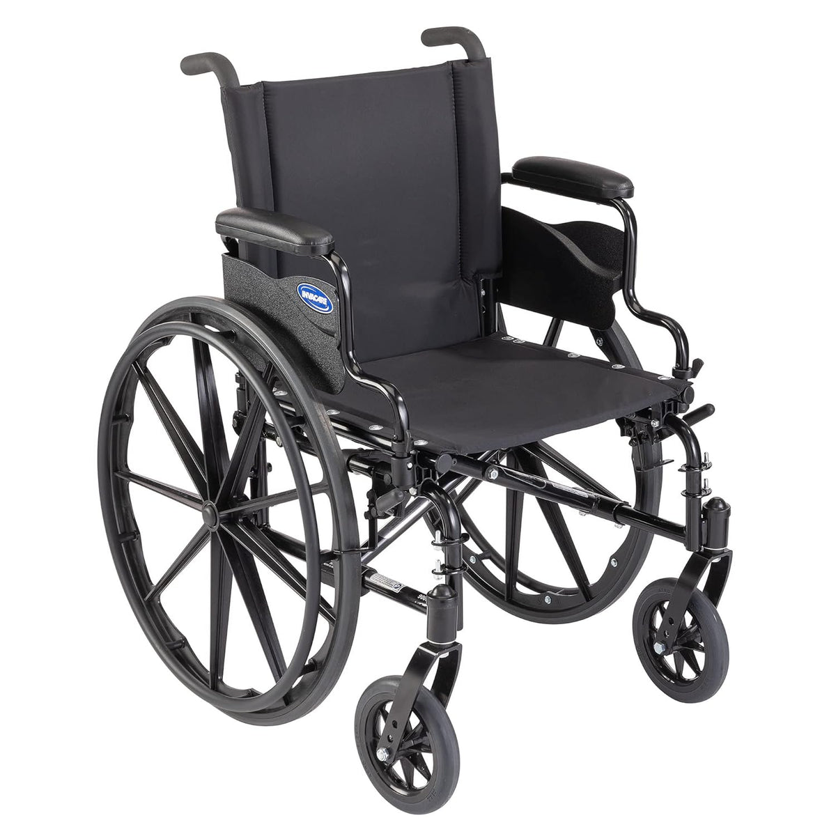 Black Wheelchair with Desk Length Arms, 16 Seat Width K96758