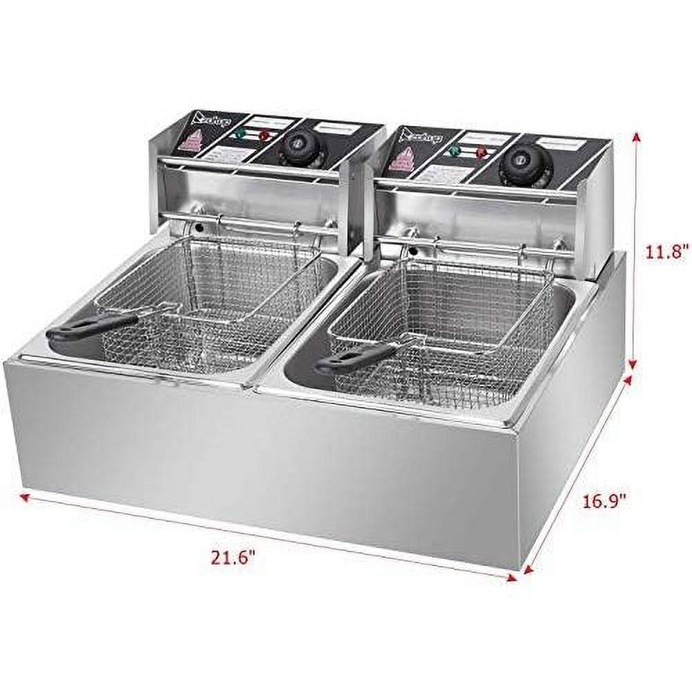 12L Electric Dual Deep Fryer K85829