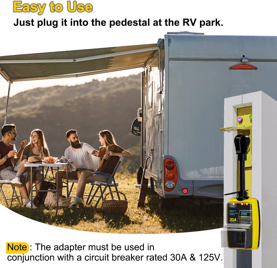 30 Amp RV Surge Protector with Waterproof Cover T3675