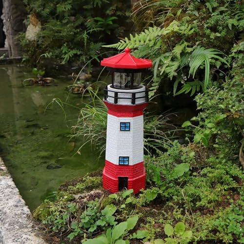Rotating LED Solar Lighthouse P595