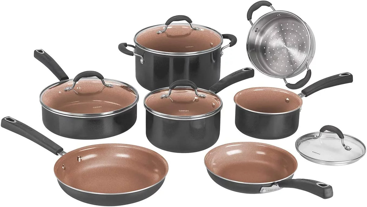 11pc Non-Stick Ceramic Cookware Set Z212