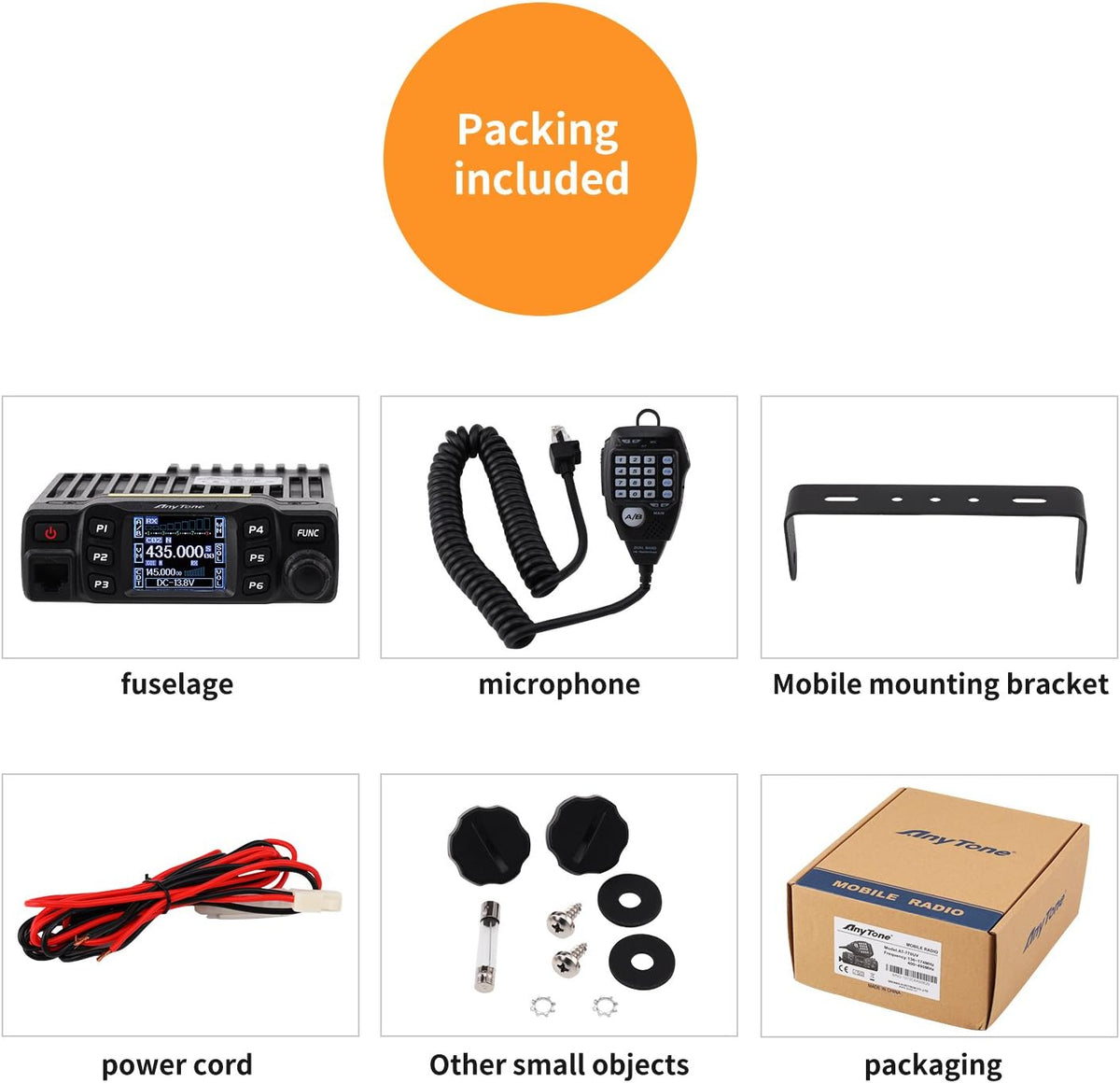 Dual Band Transceiver Mobile Radio VHF/UHF Two Way Radio H300