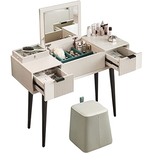 Vanity Desk with Drawers & Flip Top Mirror H559076