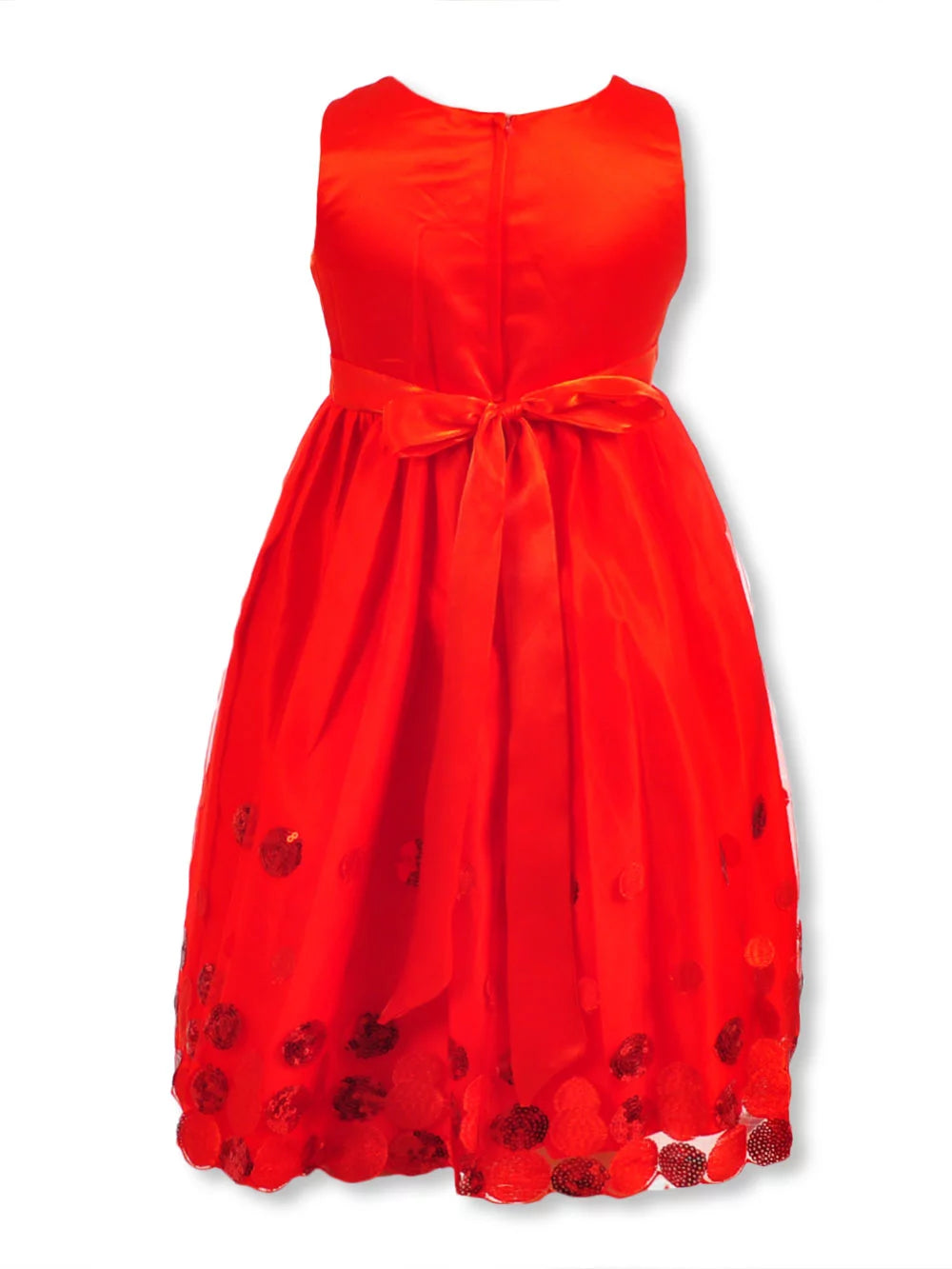 Pink Butterfly Polka Dot Sequin Dress, 14 W489365
