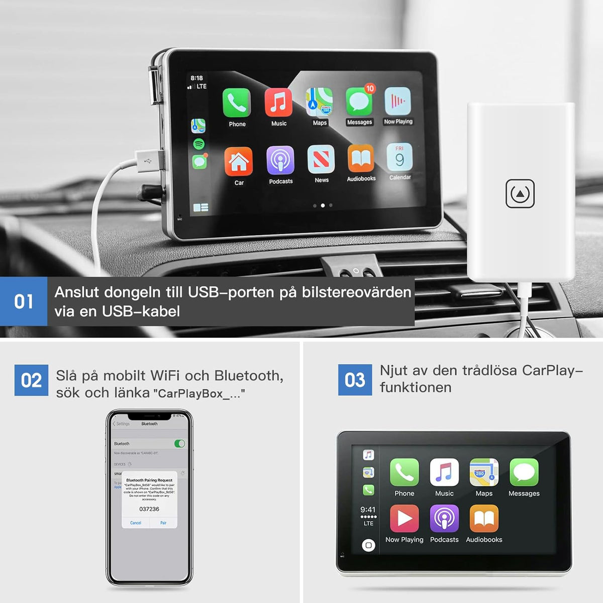 Wireless CarPlay Dongle M903