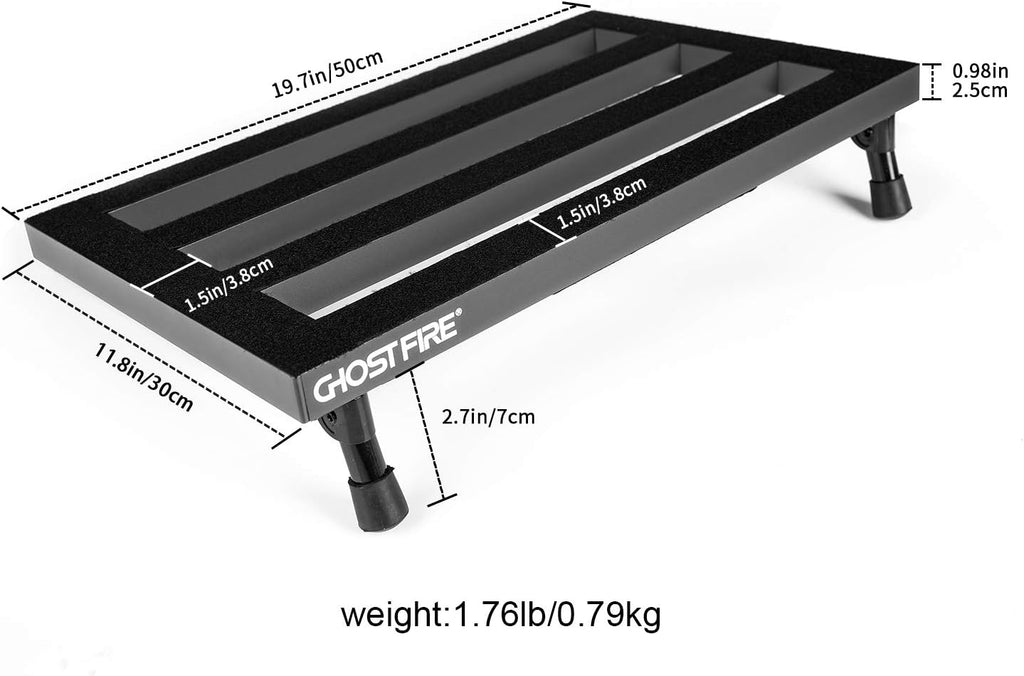 Aluminum Alloy Guitar Pedal Board with Carry Case O201