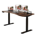 Rustic Brown Electric Standing Desk 55x30 Inch T44837