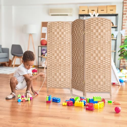 3 Panel Dark Mocha Folding Privacy Screen W113392