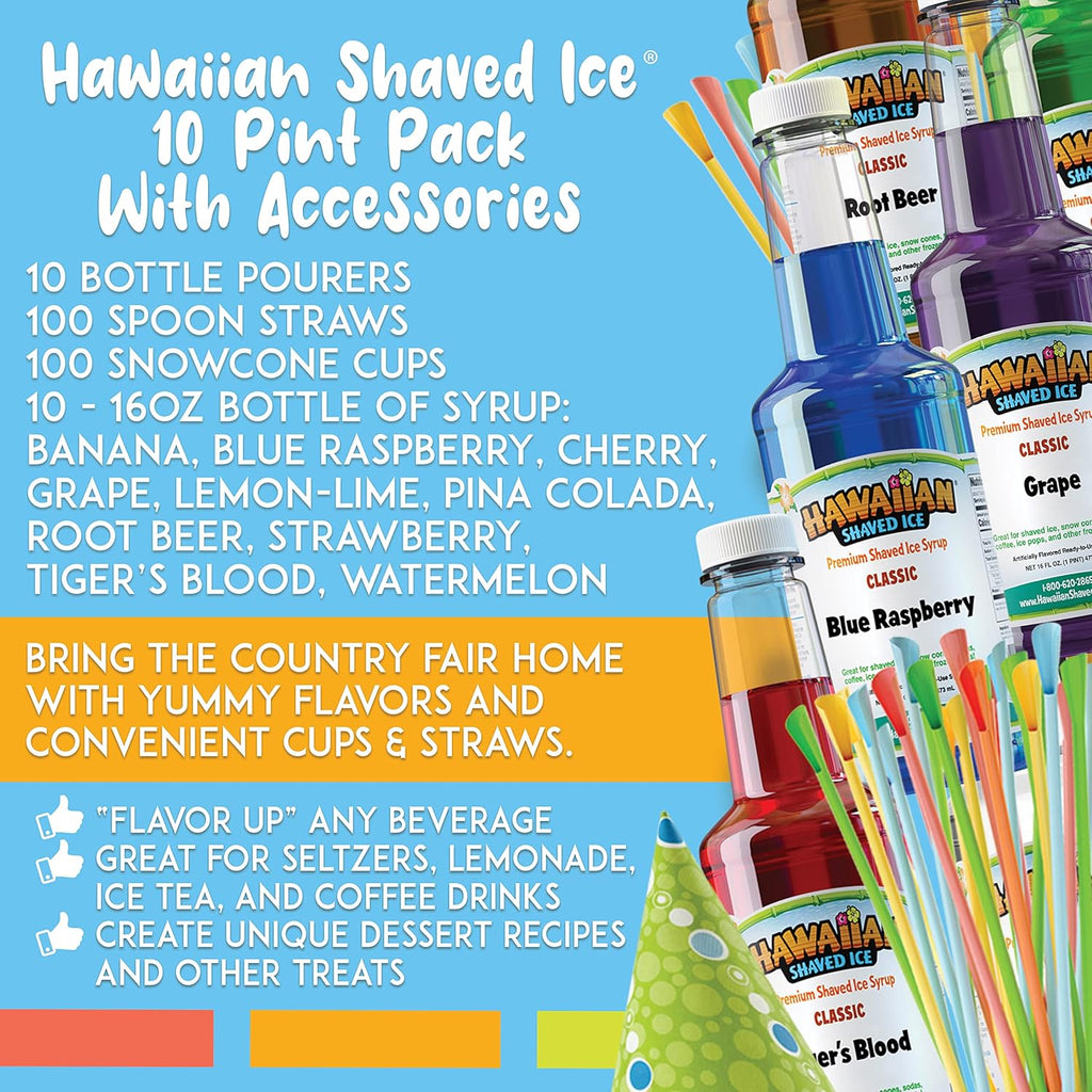 10 Flavor Syrups and Accessories bundled with 20 Flavor Syrups and Accessories P35815