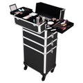 Black Aluminum Rolling Makeup Train Case H403922