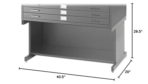 White 5-Drawer Flat File X8158