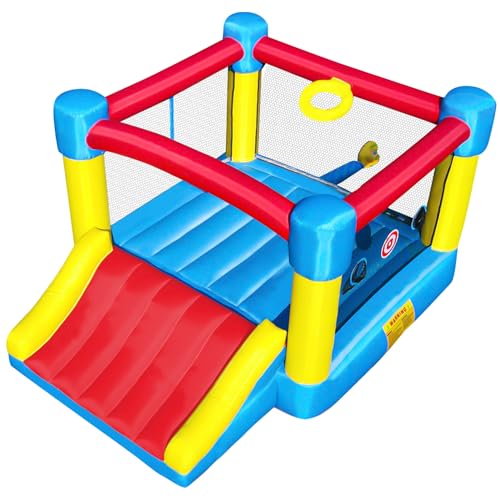 6.7'x8.4' Inflatable Bounce House with Slide A30796