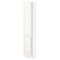 White 15x15x80 High Cabinet with shelves and 2 Doors R104917