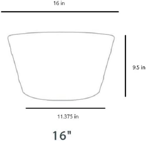 16 Inch Whiskey Barrel Planter in Aged Oak Color N334